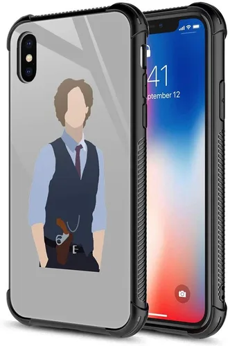 Vista 19 de CARLOCA Funda compatible con iPhone Xs, diseño gráfico a prueba de golpes, antiarañazos, protección contra caídas para iPhone X/XS Familia de jirafa