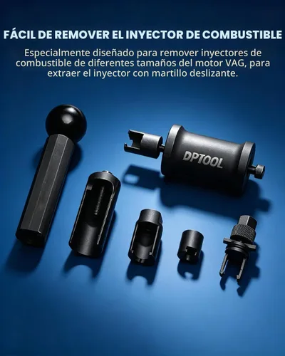 Vista 6 de T10133 Juego de Extractor de Inyector de Combustible DPTOOL Kit de Instalación de Sello de Inyector Herramienta de Servicio Compatible con Audi VW