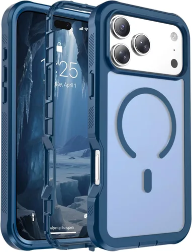 Vista 69 de Funda magnética para iPhone 17, protección resistente, color blanco antiguo