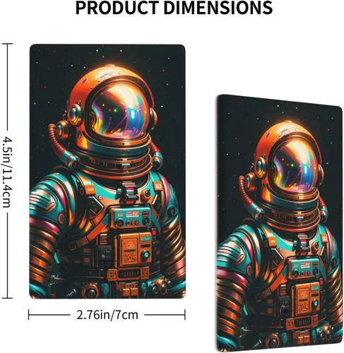 Vista 3 de Cubiertas decorativas para interruptor de luz de astronauta, placa de pared en blanco, placa frontal eléctrica para interruptor de baño, dormitorio