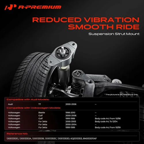 Vista 2 de A-Premium Soporte de puntal superior trasero compatible con Volkswagen