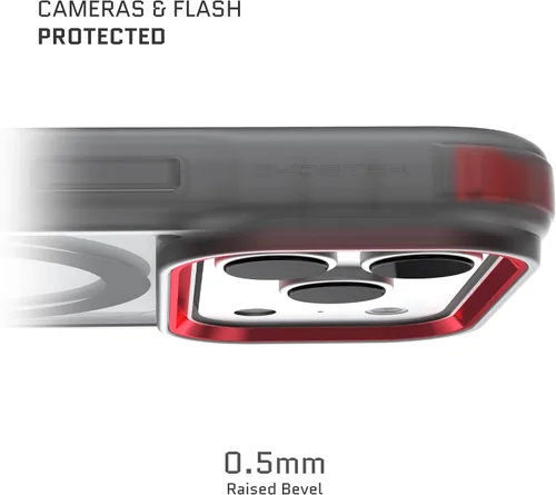 Vista 148 de Ghostek Covert Clear - Funda transparente para iPhone 15 Plus, silicona a prueba de golpes, compatible con accesorios Apple MagSafe, funda Negro