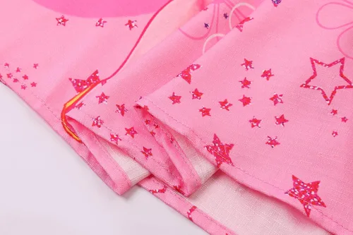 Vista 4 de Vestido de disfraz para niñas, con dibujos animados, manga con volantes, traje de verano, fiesta de cumpleaños, juguete de regalo