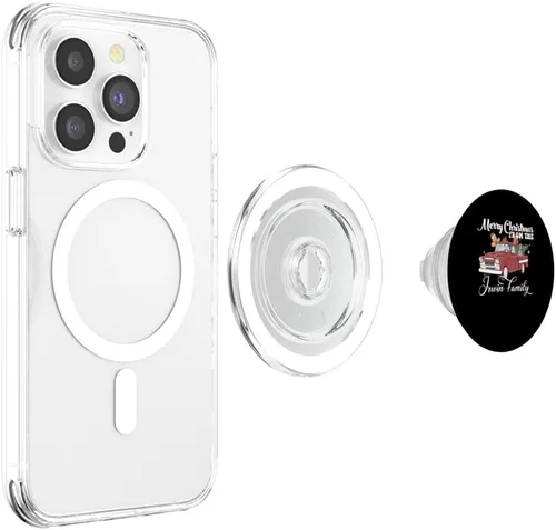 Vista 4 de Red Pick Up Truck Irwin Family Christmas Costume Matching PopSockets MagSafe PopGrip for iPhone