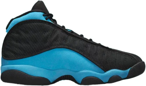 Vista 2 de Men's Jordan 13 Retro Black University Blue BlackUniv Blue-Wht (DJ5982 041)