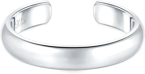 Vista 11 de BoRuo aro para el dedo del pie de plata de ley 925, anillo ajustable hipoalergénico de 2-4 mm