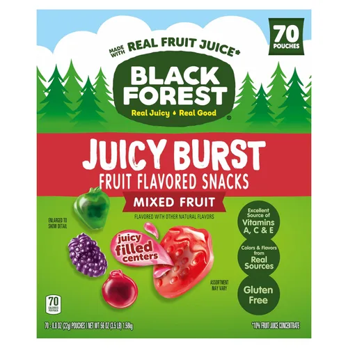 Vista 16 de Black Forest, Juicy Burst, bocadillos con sabor a frutas, sabores de frutas mixtas, una explosión jugosa de sabores naturales, hechos con jugo