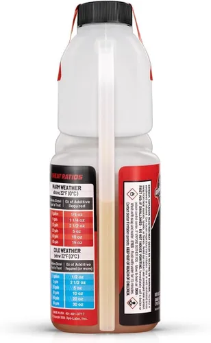 Vista 3 de Opti-Lube XPD - Aditivo de combustible diésel para todas las estaciones, botella dosificadora de 16 onzas, paquete de 4