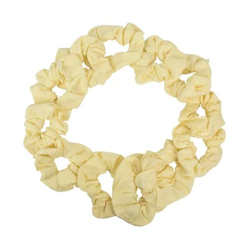 Vista 36 de Paquete de 12 ligas sólidas para el cabello (negro) One Dozen Matching Hair Ties, Soft Cotton Fabric, Gentle No-Crease Hold, Great for Teams