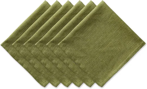 Vista 30 de DII - Colección de mesa jaspeado, juego de manteles individuales, 3x19 pulgadas, albaricoque, 6 piezas