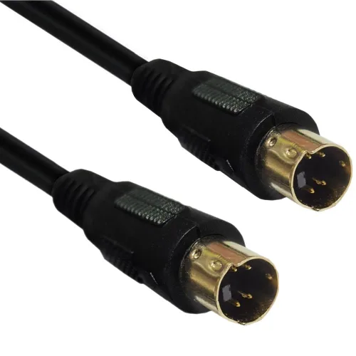 Vista 7 de Cable S-Video Mini DIN de 4 pines S Cable de vídeo macho a macho chapado en oro para videocámaras de jugadores, computadoras portátiles