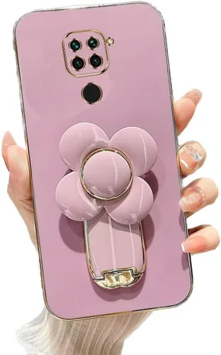 Vista 35 de Miagon - Funda con soporte para Xiaomi Redmi A1, galvanizado suave TPU protector delgado a prueba de golpes con molinete giratorio soporte de flores