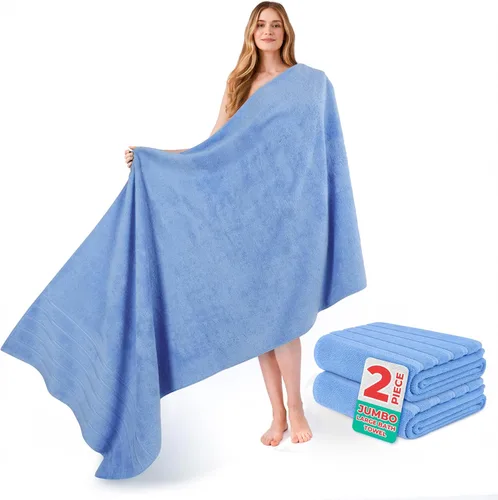 Vista 59 de American Soft Linen 100% Cotton Luxury Turkish Towels, 2PC 35x70 Bath Sheet