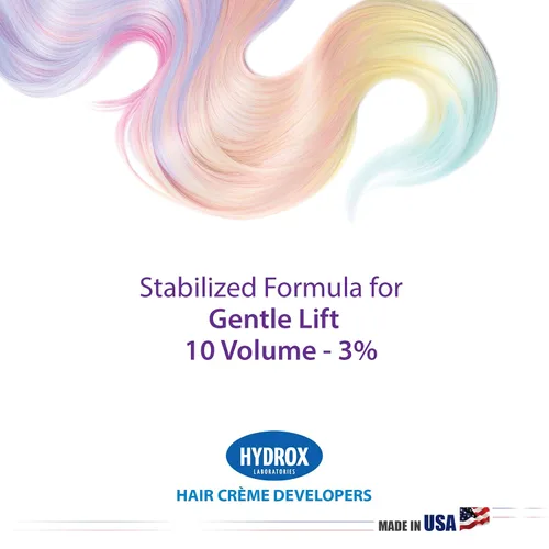 Vista 3 de Hydrox Desarrollador de crema de 10 volúmenes Gentle Lift, 16 onzas (individual)