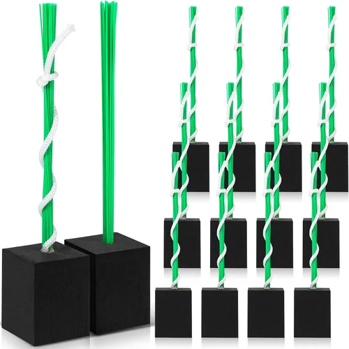 Vista 12 de Shappy 12 tapones de base de béisbol con borla, tapones de anclaje resistentes para campo de béisbol y accesorios de sóftbol