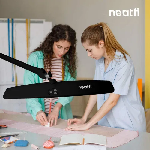 Vista 9 de Neatfi Elite - Lámpara de trabajo HD XL, 1600 lúmenes, 84 LED SMD, 6500K, atenuación no polar, luz de escritorio para el hogar, la oficina y la sala