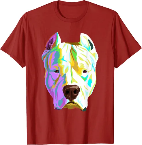 Vista 46 de Colorida camiseta Dogo Argentino, Negro, S