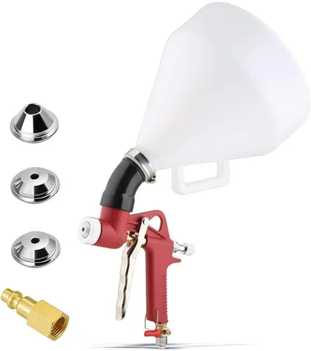 Vista 6 de Joywayus Air Hopper - Pistola pulverizadora con boquilla de 0.157 in/0.236 in/0.315 in, textura de pintura, pulverizador de pintura para paneles