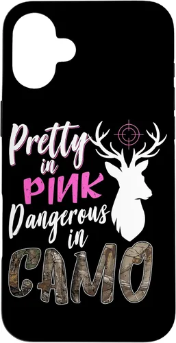 Vista 23 de Funny Pink Camo Hunting Graphic Women Deer Buck Hunters Case for iPhone 17