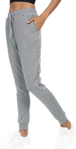 Vista 4 de HAOMEILI Pantalones deportivos para mujer, pantalones deportivos activos, pantalones de algodón cónico para entrenamiento, yoga, sala de estar