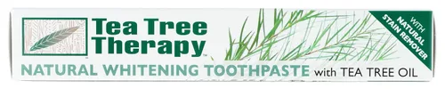 Vista 4 de Tea Tree Therapy Pasta dental blanqueadora natural, 3 onzas