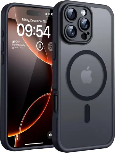 Vista 17 de TOCOL Funda para iPhone 11, compatible con Magsafe, protección completa de cámara, imanes integrados, protección contra caídas, funda translúcida