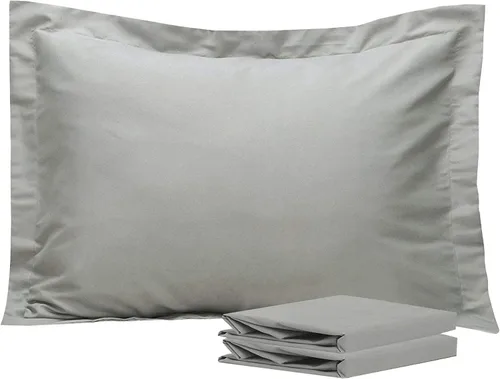 Vista 76 de NTBAY Fundas de almohada estándar, paquete de 2 fundas de almohada de microfibra cepillada de 20 x 26 pulgadas, súper suaves y acogedoras