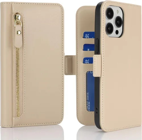 Vista 9 de Havaya Funda MagSafe compatible con iPhone 13 Pro Max con tarjetero - Funda magnética desmontable 2 en 1 - Ranuras para tarjetas de crédito de carga