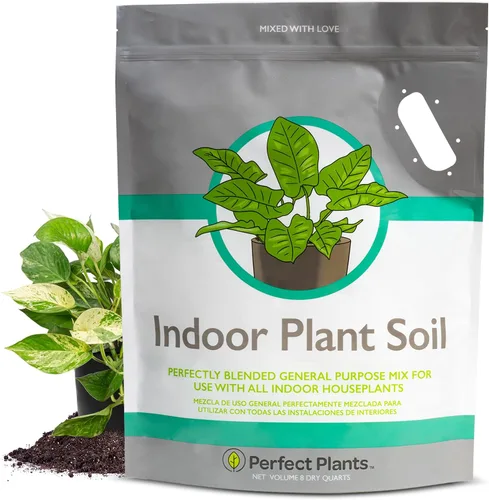 Vista 8 de Perfect Plants - Suelo para plantas de interior, 4 cuartos de galón, mezcla para macetas de coco