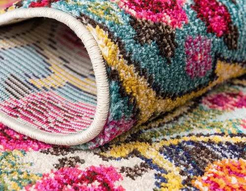 Vista 7 de Alfombra de Área de la Colección Vita de Unique Loom - O' Keefe (2' 2" x 3' 1" Rectángulo, Multicolor/Azul)