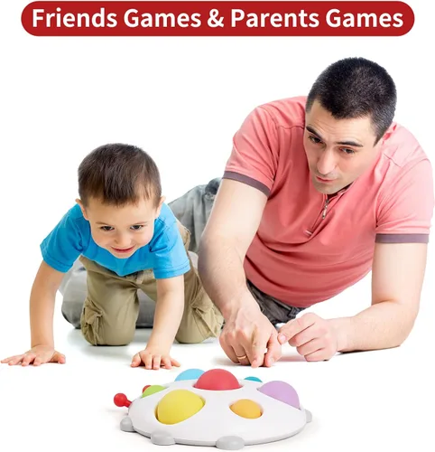 Vista 6 de Juguetes de mesa para bebé, juguete sensorial de silicona educativa temprana para niños de 1 a 3 años, regalos para niñas de un año, niños de 6 a 12