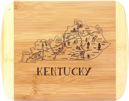 Vista 15 de Totally Bamboo A Slice of Life Alabama State Tabla de servir y cortar, 11 x 8.75 pulgadas