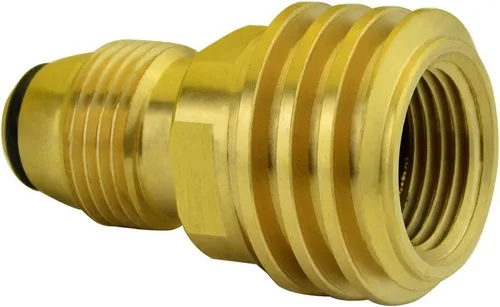 Vista 3 de Onlyfire Adaptadores de tanque de propano de ajuste universal: convierte la válvula de servicio POL del tanque LP en salida QCC1 (tipo 1)