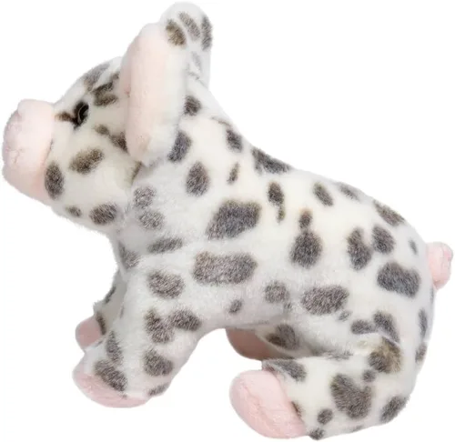 Vista 4 de Douglas Pequeño animal de peluche de cerdo manchado Pauline