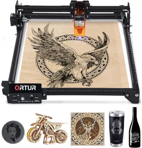 Vista 10 de ORTUR Laser Master 2 S2 4000mW Laser Engraver Laser Engraving Cutting Machine (LU1-3), Laser Class 4