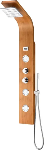 Vista 15 de ANZZI Sistema de Panel de Cabezal de Regadera Fontan Acero Cepillo 6 Chorros Turbo & Multifuncional Jet de Alta Presión + Lluvia + Combo