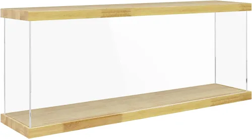 Vista 16 de Vitrina de acrílico transparente para trofeos, coleccionables, caja de exhibición de cubo de montaje, soporte de protección a prueba de polvo
