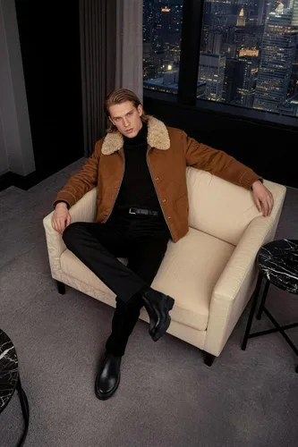 Vista 2 de Holy dove Botas Chelsea con plataforma y puntera ancha para hombre, botas casuales de vestir al tobillo
