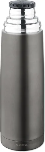 Vista 2 de Isosteel Duo 9900DAT Top 0 75 Litre Stainless Steel Vacuum Flask, Titan/Grey, 8.2 x 7.7 x 30.4 cm