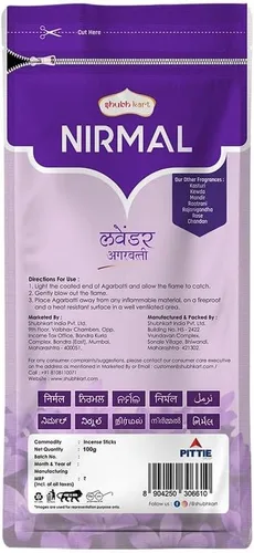 Vista 7 de Shubhkart Nirmal - Varitas de incienso de lavanda – Paquete de 2 inciensos, 200 varillas de fragancia de lavanda de primera calidad Incienso