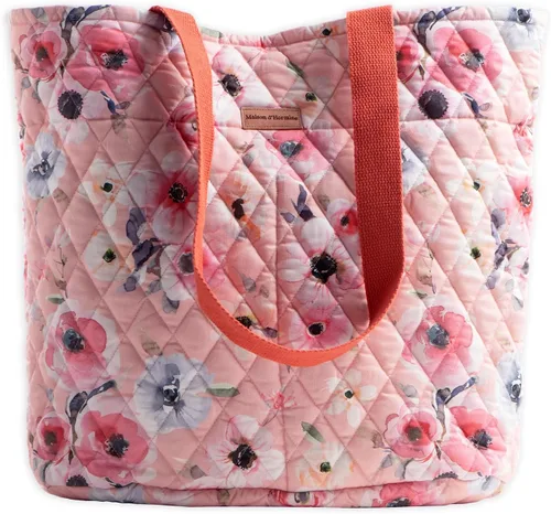 Vista 47 de Bolsas de compras Maison d' Hermine Bolsa de lona acolchada con bolsillos con cremallera Bolso pequeño reutilizable Bolsa de comestibles