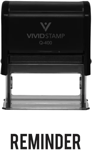Vista 10 de Sello de goma autoentintado recordatorio (tinta negra) - Grande