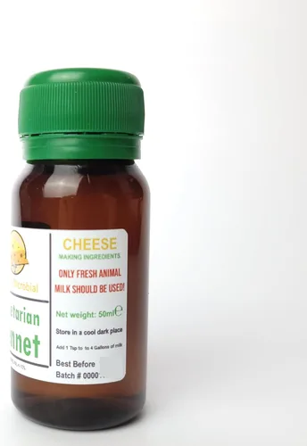 Vista 7 de Cuajo Microbiano 100 ML Coagulante Vegetariano para Queso