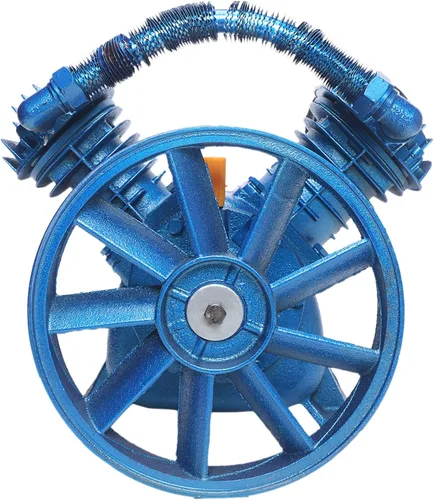 Vista 2 de Cabezal de bomba de compresor de aire 5.5HP 21CFM 175PSI 800RPM Unidad de bomba de compresor de aire estilo V con volante de inercia, cilindro