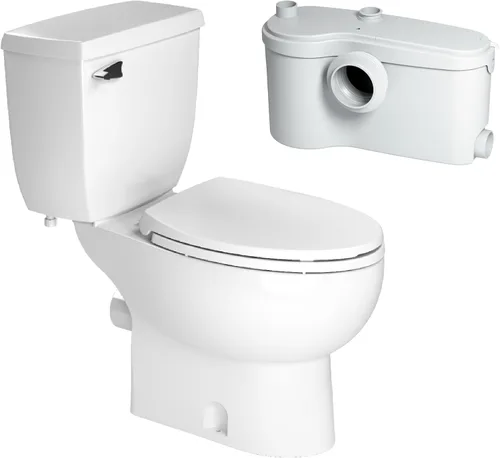 Vista 8 de SANIFLO Sanibest Pro + Toilet Bowl alargado + paquete de tanque de inodoro - Residencial - Blanco