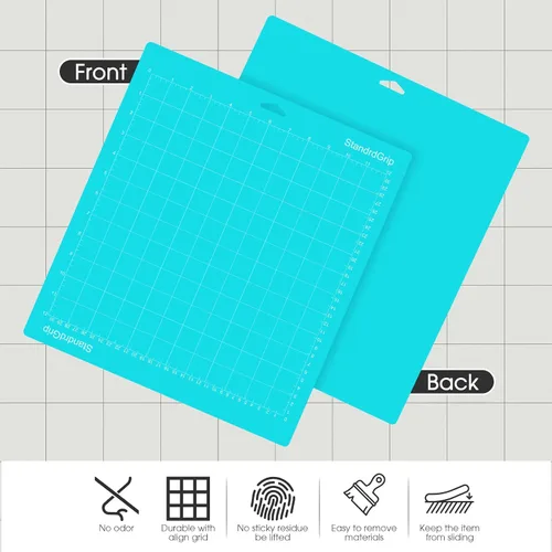 Vista 4 de Alfombrilla de corte de 12 x 12 para Cricut Maker 3/Maker/Explore 3/Air 2/Air/One (3 alfombrillas), alfombrillas adhesivas reutilizables