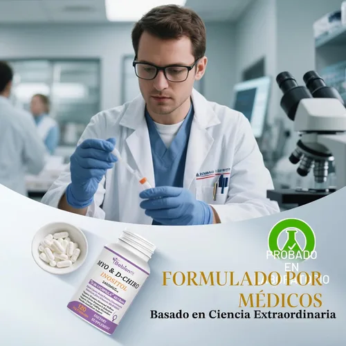 Vista 10 de 13-en-1 Myo Inositol & D-Chiro Inositol para Mujeres con PCOS, Equilibrio Hormonal, 2460mg-Relación 40:1, Salud Ovárica y Apoyo al Ciclo Suplemento