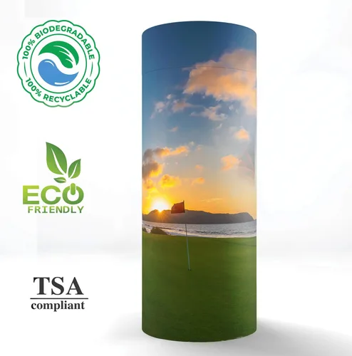 Vista 2 de Tubos de dispersión de golf de 19 hoyos para cenizas humanas, urna de dispersión aprobada por la TSA y urnas biodegradables ecológicas para cenizas