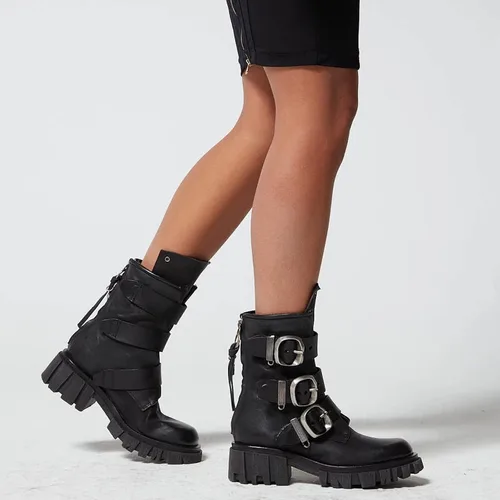 Vista 2 de A.S.98 Hamish Botas de plataforma gruesa para mujer
