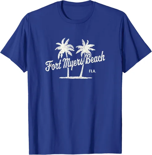 Vista 29 de Fort Myers Beach Florida Vintage 70s Palm Trees Graphic T-Shirt
